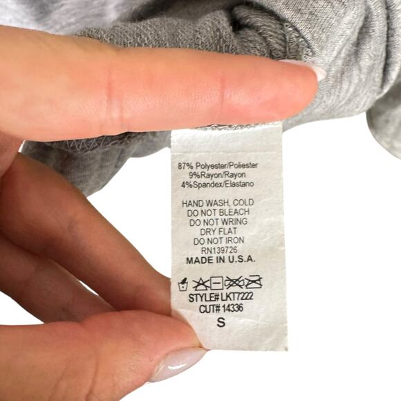 Kickoff Couture Grey Baylor Collegiate Patch Long Tiered Ruffle Sleeve Sweater - Picture 11 of 11